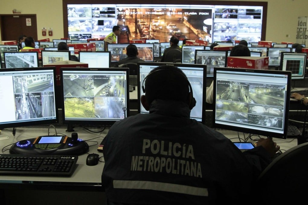 A network of cameras has been installed across Ecuador using a system known as the ECU911 Integrated Security Service. Photo: AFP