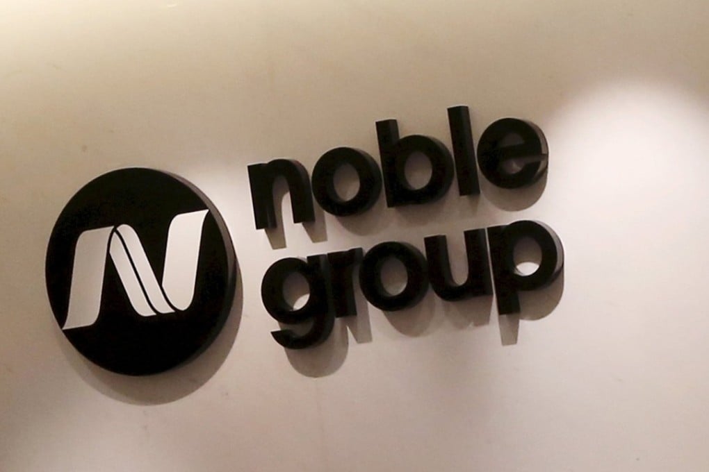 The company logo of Noble Group is seen at its headquarters in Hong Kong, in this March 23, 2015 file photo. Photo: Reuters