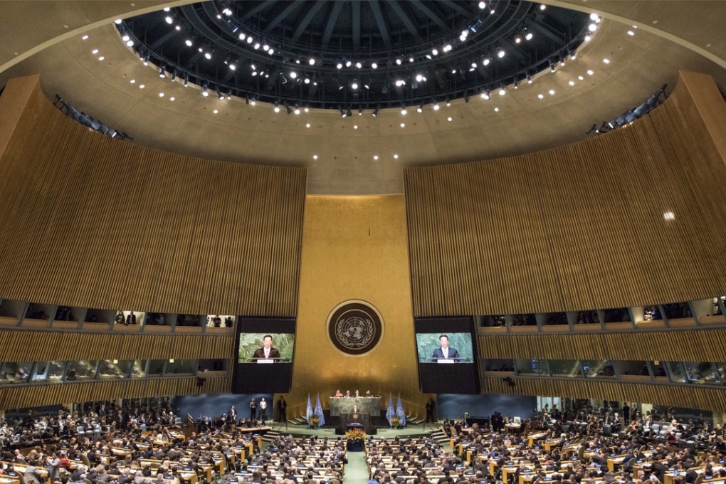 Zhang Gaoli, Chinese vice premier and special envoy of President Xi Jinping, delivers a speech at the United Nations headquarters in New York April 22, 2016. Ma Zhaoxu will become China’s ambassador to the United Nations headquarters in New York. Photo: Xinhua