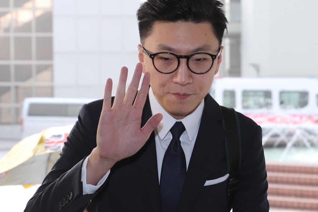 Edward Leung arrives at the High Court on Saturday. Photo: Winson Wong