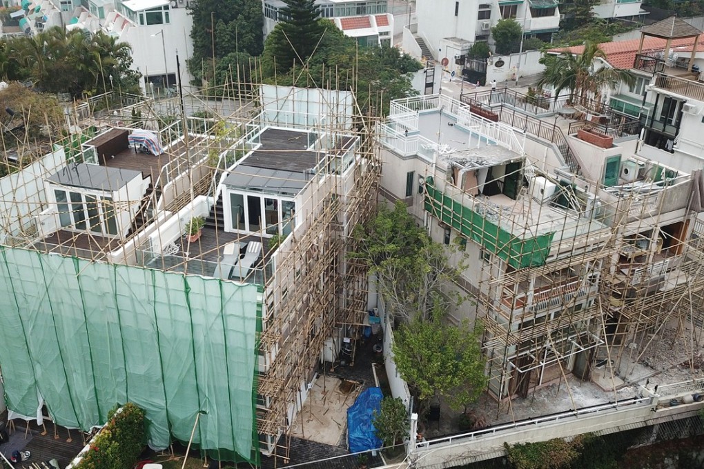An aerial view of Secretary for Justice Teresa Cheng Yeuk-wah's home at Villa de Mer in Tuen Mun. Photo: Winson Wong