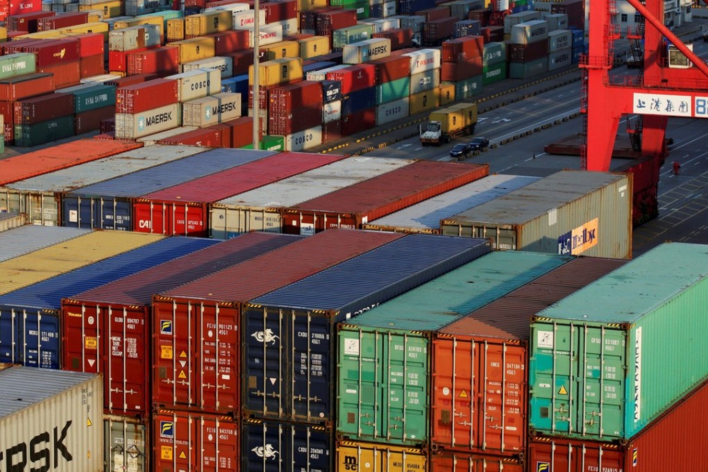 Cargo boxes at the Yangshan Deep Water Port, part of the Shanghai Free Trade Zone, in Shanghai. Photo: Reuters