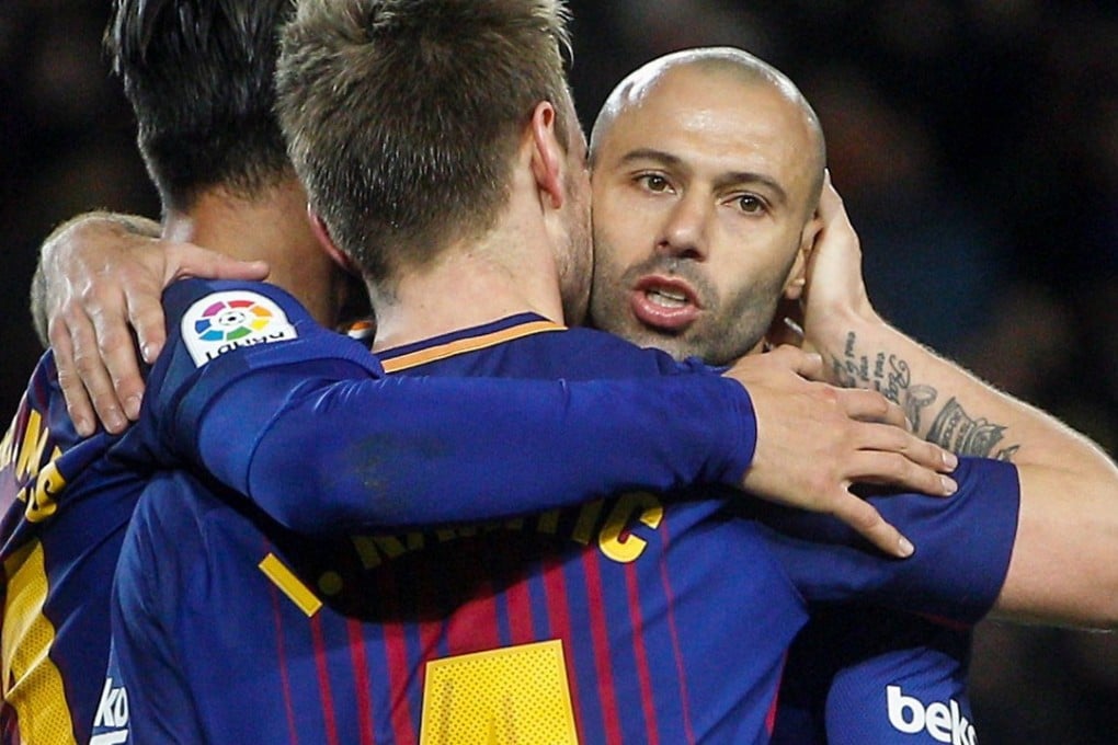 Javier Mascherano (right) is reportedly set to join the Chinese Super League. Photo: EPA