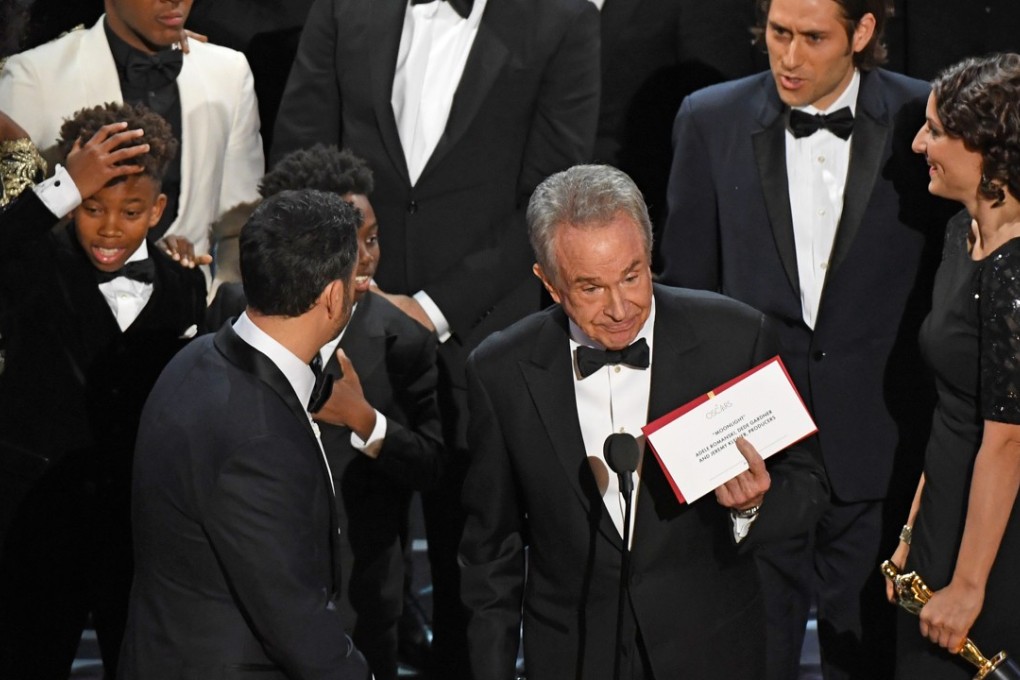 Warren Beatty reacts after wrongly announcing La La Land as the winner of Best Picture instead of Moonlight at the 2017 Academy Awards. Beatty was handed the wrong card-off stage. This year steps have been put into place to ensure that such errors do not happen again. File photo: AFP