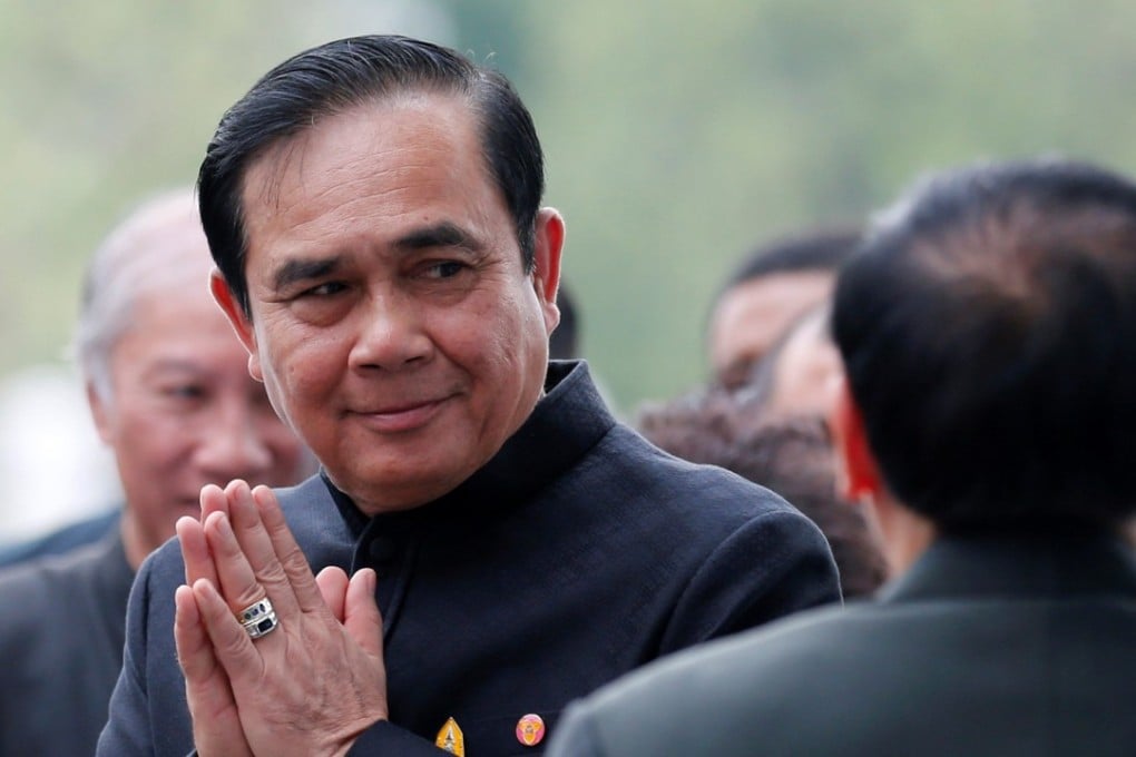 Thailand's Prime Minister Prayuth Chan-ocha arrives for a weekly cabinet meeting in Bangkok in April 2017. Photo: Reuters