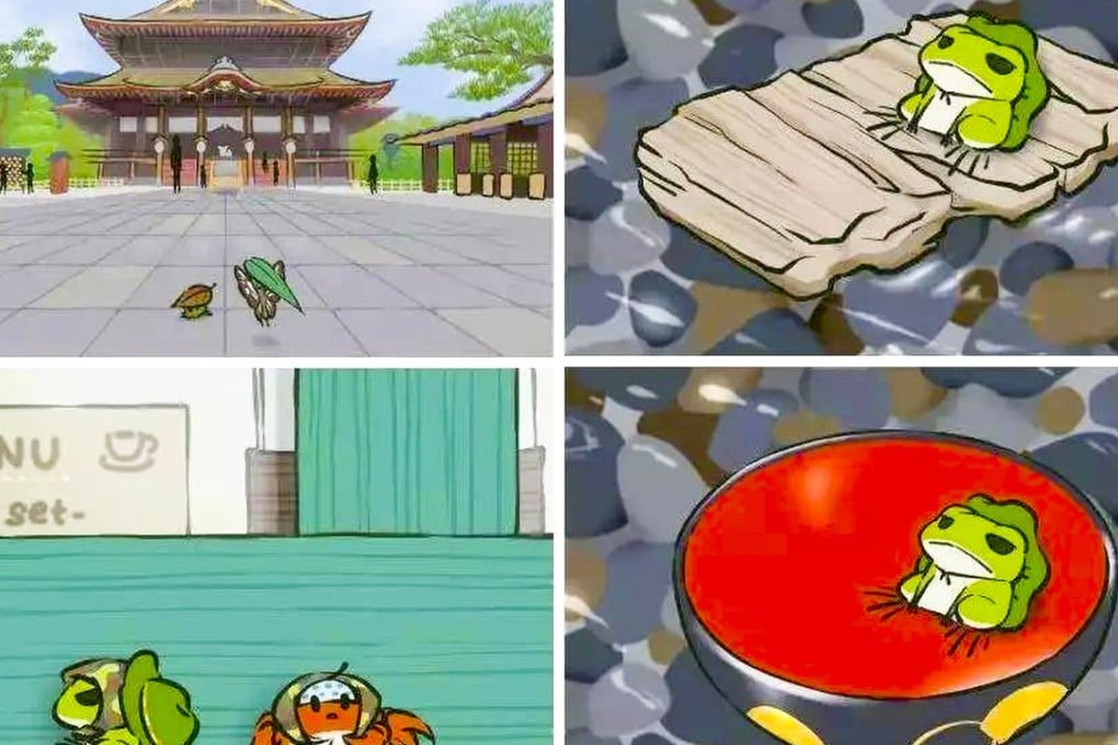 Scenes from the hit game ‘Travel Frog’. Photo: Cnfol.hk