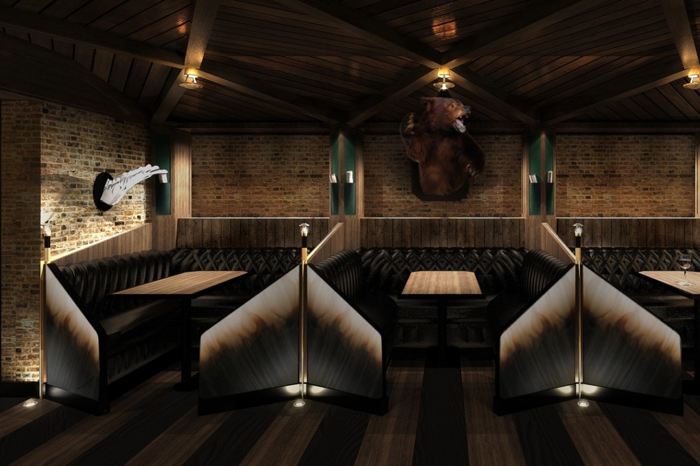 An artist’s impression of the interior of PDT, opening next week in Hong Kong at the Landmark Mandarin Oriental.
