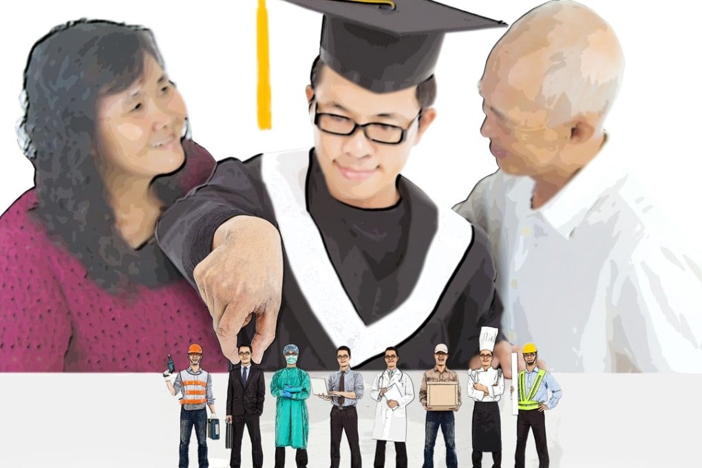 Be proud of your children’s achievements and support them without dictating what they do. Photo: Shutterstock. Illustration: Emilio Rivera