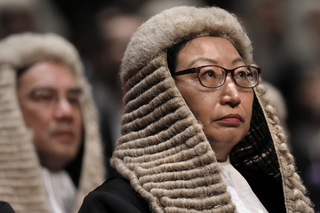 Secretary for Justice Teresa Cheng attends the opening of the legal year at City Hall on January 8. Cheng has been embroiled in a controversy over illegal building works found at her properties for as long as she has been justice secretary. Photo: AP