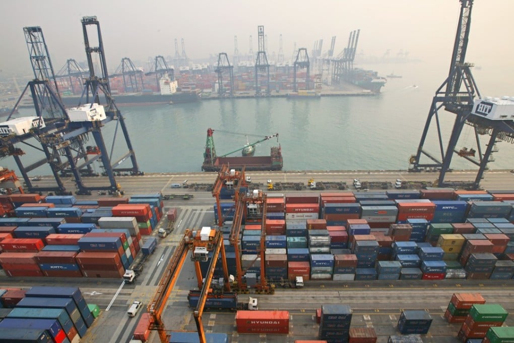 The site above Kwai Tsing container terminal is equivalent in size to nine Taikoo Shing housing estates. A general view showing the Hongkong International Terminals site at Kwai Chung. Photo: Robert Ng