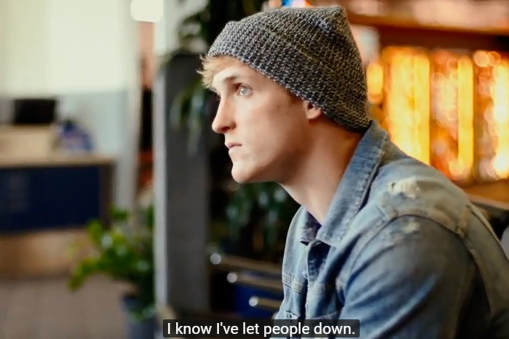 YouTuber Logan Paul made a comeback video on YouTube about suicide awareness. Photo: YouTube/Logan Paul Vlogs