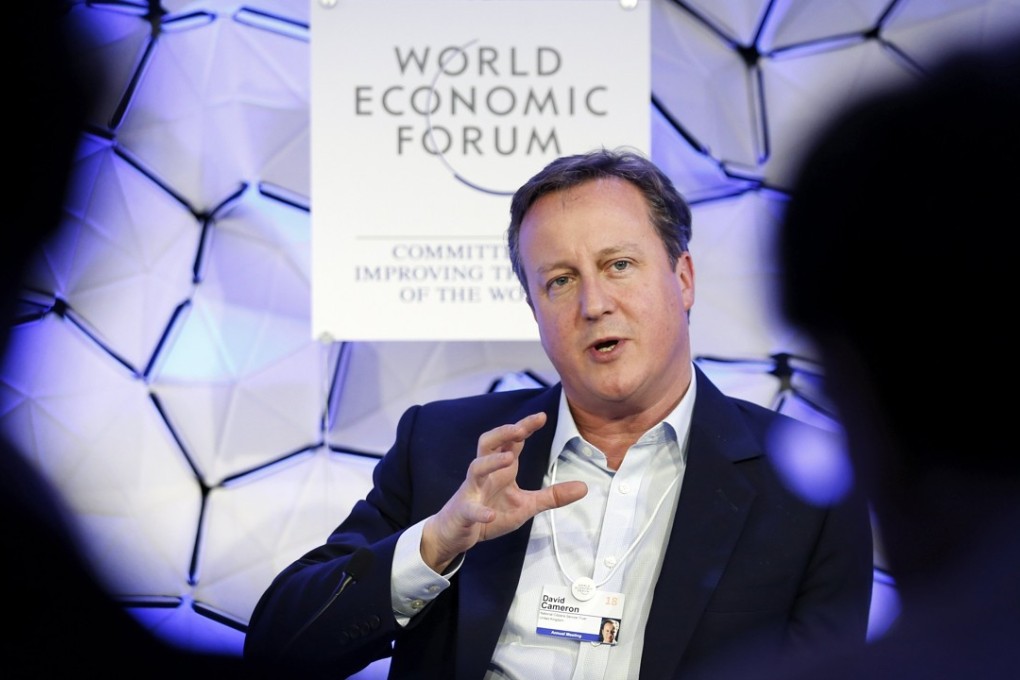 Former British prime minister David Cameron speaks during a plenary session during the opening day of the 48th Annual Meeting of the World Economic Forum, WEF, in Davos, Switzerland on January 23, 2018. He described Britain’s decision to leave the EU as a mistake, but not a disaster. Photo: EPA-EFE
