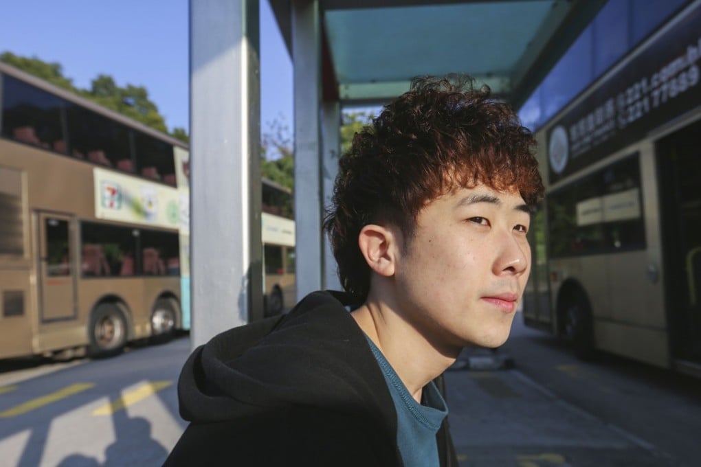 Leung Cheuk-lam at a bus terminus in Sha Tin Xiaomei Chen