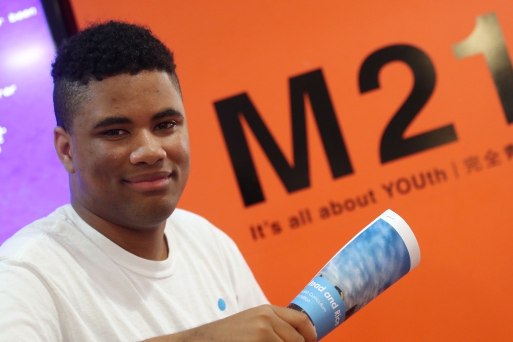 Chance Wilson founded the charity to boost literacy. Photo: K. Y. Cheng