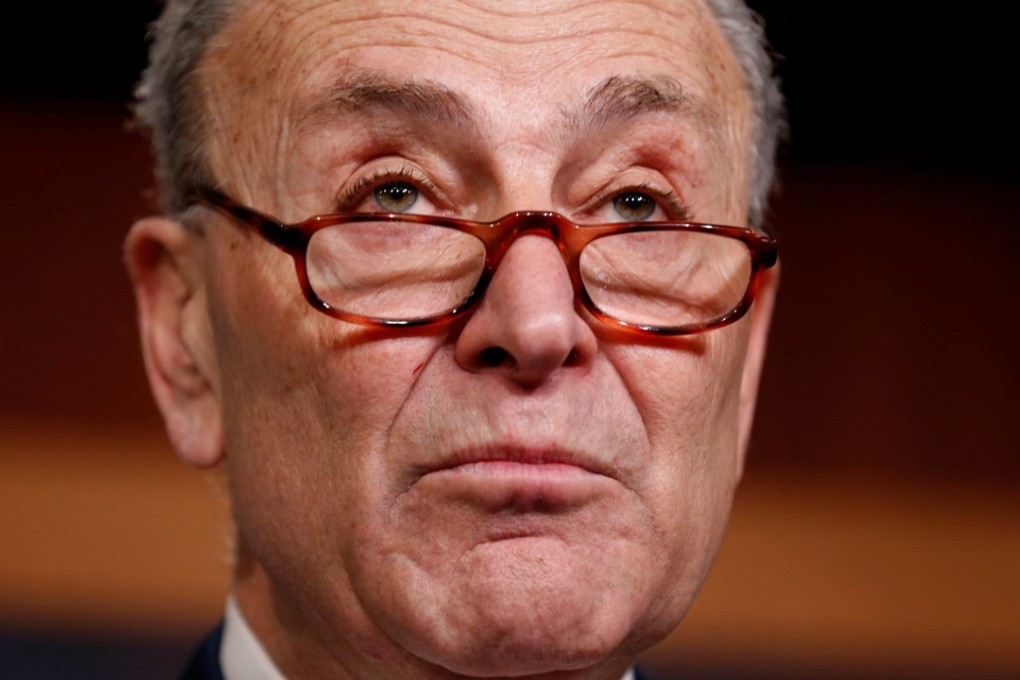 Senate Minority Leader Chuck Schumer (pictured on January 20) has been slammed on Twitter by US President Donald Trump for “taking such a beating” in the government shutdown discussions. The remark came after Trump had suggested that he would be more diplomatic - and after Schumer dismissed the president’s controversial new immigration plan. Photo: Reuters