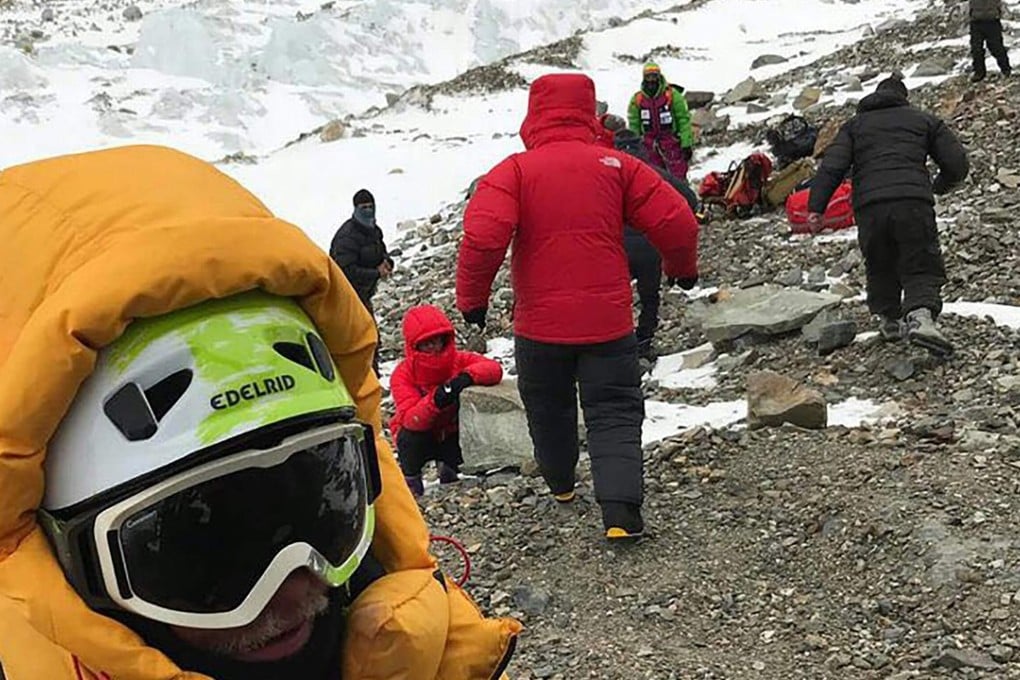 Members of the Polish K2 expedition heading off on the rescue mission to find Tomasz Mackiewicz and French climber Elisabeth Revol in Nanga Parbat. Photo: AFP/Jasmine Tours