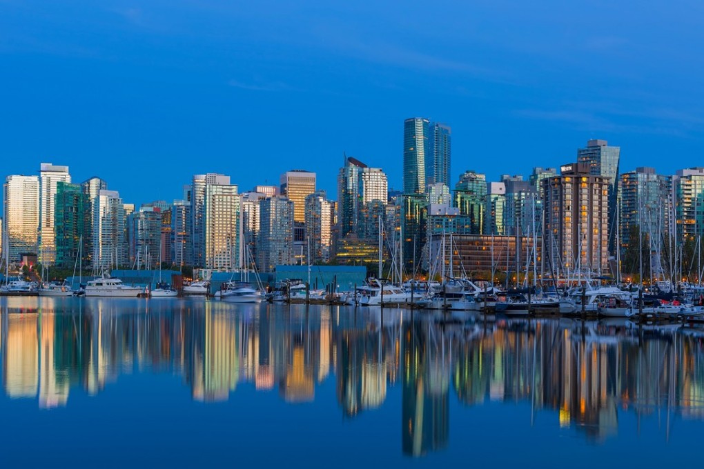 Vancouver British Columbia Canada city skyline by the marina. Photo: Shutterstock