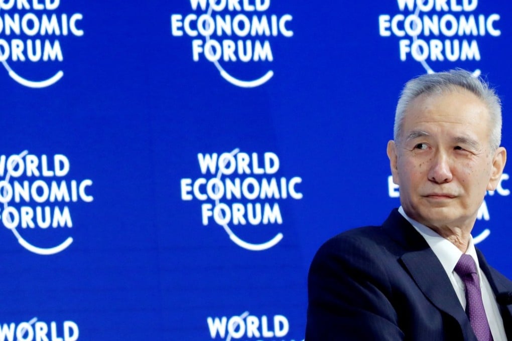 Liu He delivered a largely uninspiring speech at the World Economic Forum in Davos last week. Photo: Reuters