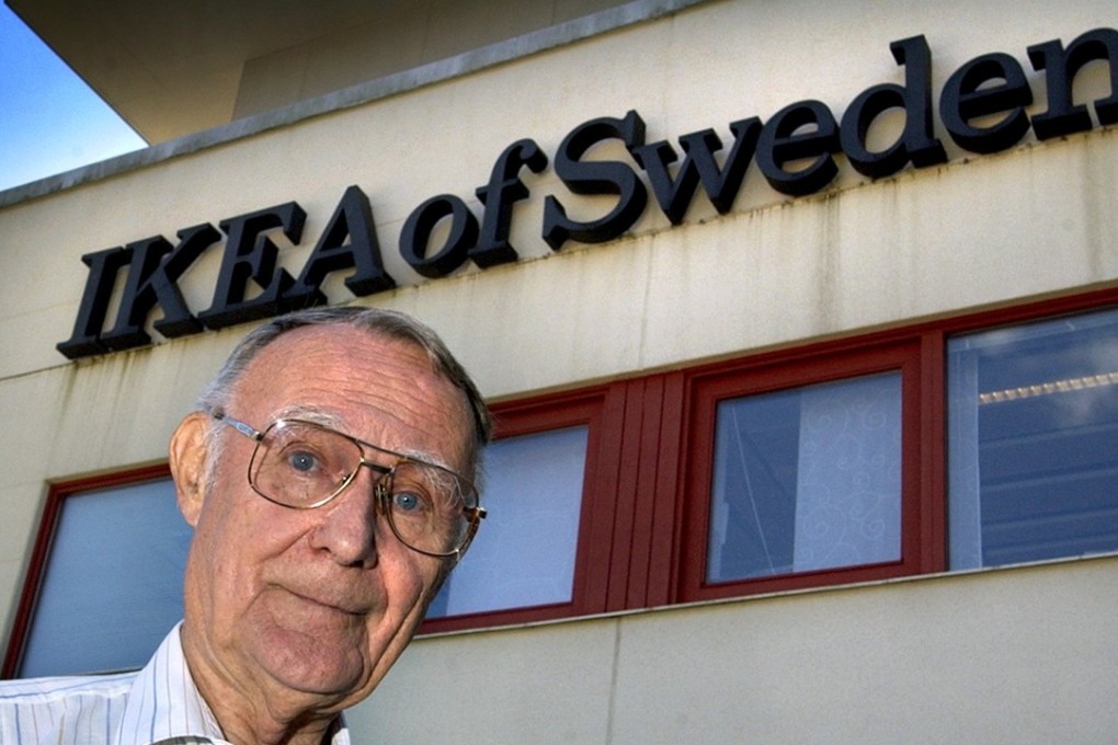 Ikea founder Ingvar Kamprad outside the furniture giant’s headquarters in Almhult, southern Sweden. File photo: AFP