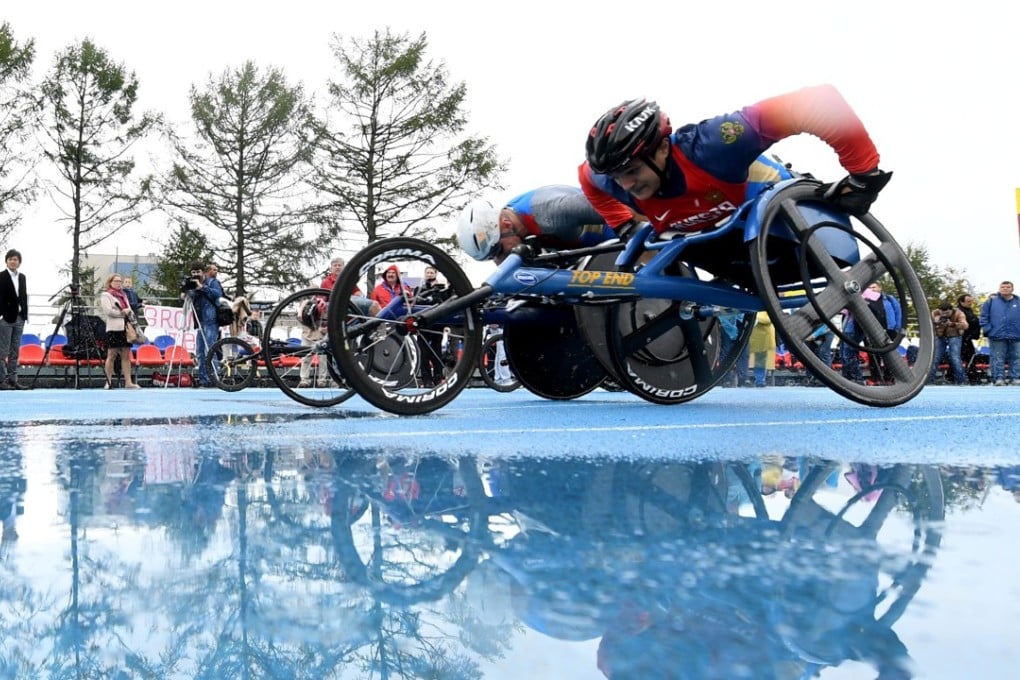 This file photo taken on September 08, 2016 shows Russia's Paralympians as they compete during a track meet at the Novogorsk Training Center, outside Moscow. Russia's team will be suspended from the Paralympic Winter Games in Pyeongchang, but individual athletes will be allowed to compete under a neutral flag, the International Paralympics Committee in Bonn, western Germany, said Monday on January 29, 2018. File photo: AFP.