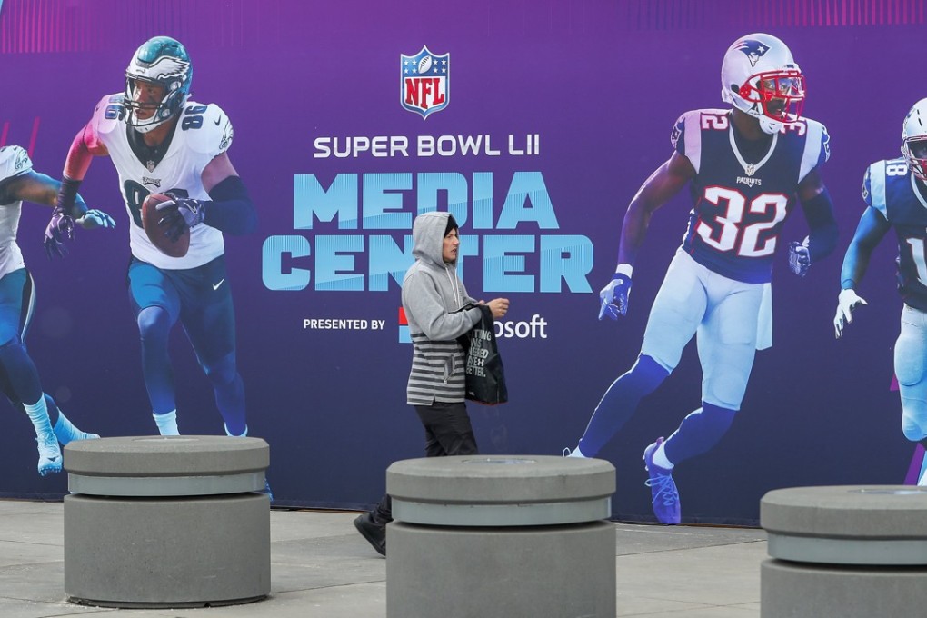 People walk into the Mall of America, site of the Super Bowl LII Media Centre in Bloomington, Minnesota. Photo: EPA
