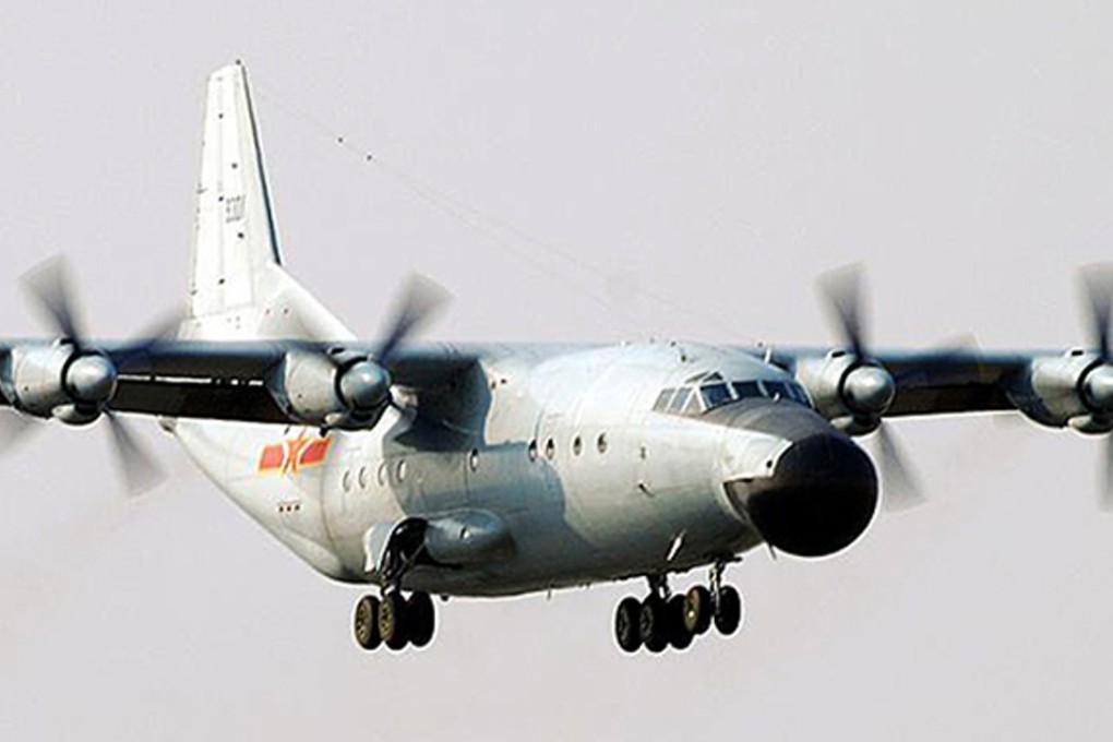 A Chinese Y8 military transport plane (seen here in a file image) was reported to have entered South Korea’s air defence identification zone. Photo: Handout