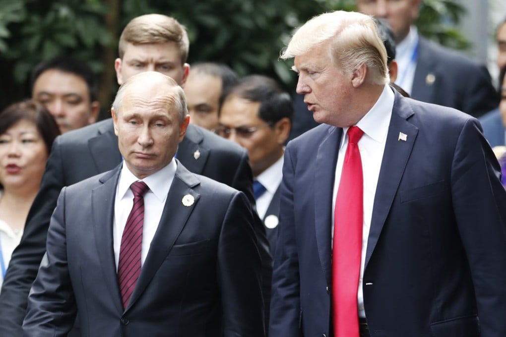 US President Donald Trump with Russian President Vladimir Putin. Photo: AP