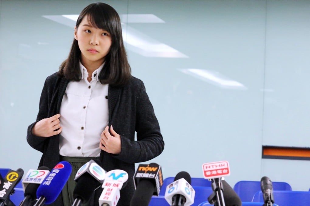 Agnes Chow will not be standing in the Legco by-election. Photo: Felix Wong