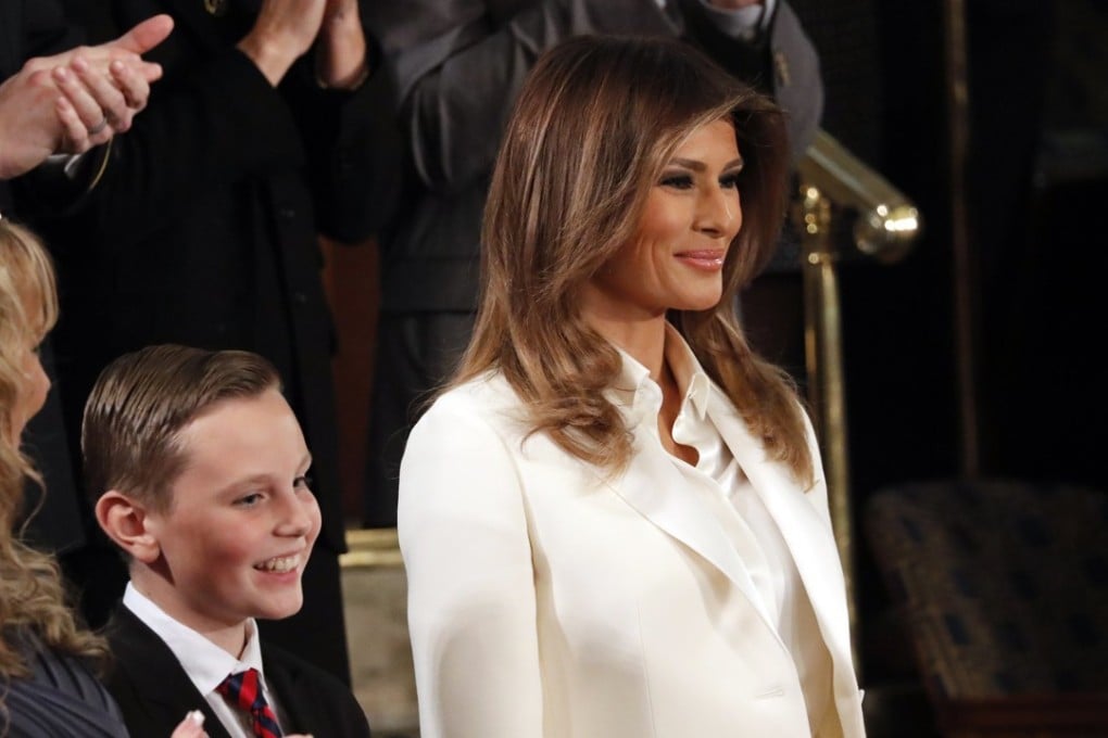 First lady Melania Trump at the State of the Union address. Photo: Reuters