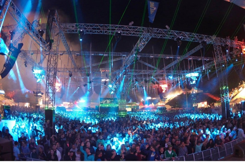 Thousands of revellers gather during the annual Nature One electronic dance music festival in Germany. Tencent Holdings and Sony Music Entertainment aim to grow the market for electronic dance music in Asia with their newly established label, Liquid State. Photo: Agence France-Presse