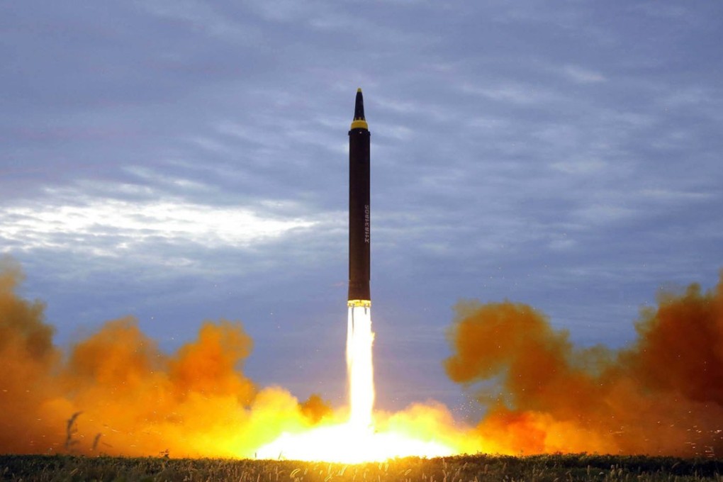 Concern over the North Korean nuclear programme (including its Hwasong-12 missiles, such as the one pictured in an August 2017 photo) led to National Security Council advisers floating a limited strike on North Korea as a warning. When the planned US ambassador to South Korea privately objected, the post was taken away from him, sources claim. File photo: Korean Central News Agency/Korea News Service via AP