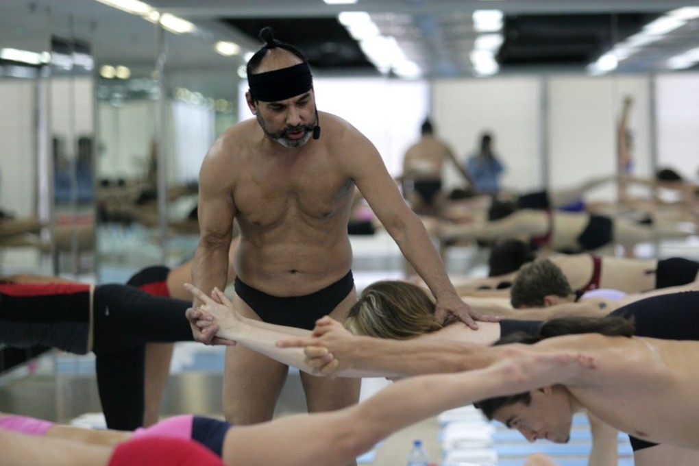 Yoga in all its guises – such as Bikram yoga, here being taught by Bikram Choudhury to a class in Tsim Sha Tsui – has gone mainstream in Hong Kong only in recent years. Picture: Edward Wong