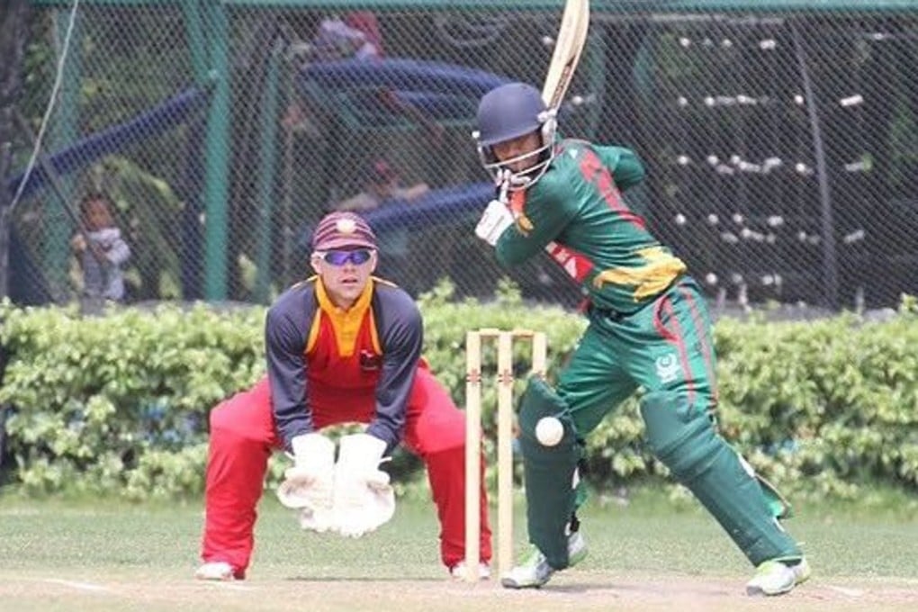 Ahsan Abbasi (right) in action for Pakistan Association. Photo: Handout