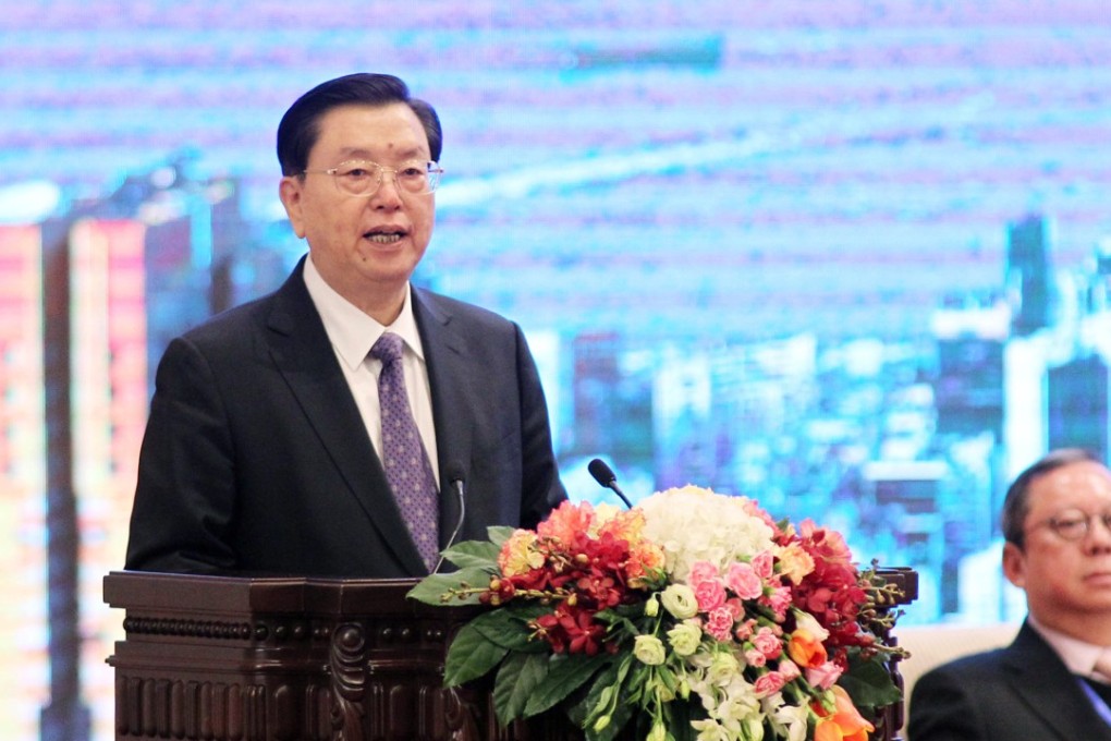 Zhang Dejiang said the central government would never forget the ‘historic contribution’ the city had made in the national development. Photo: Simon Song