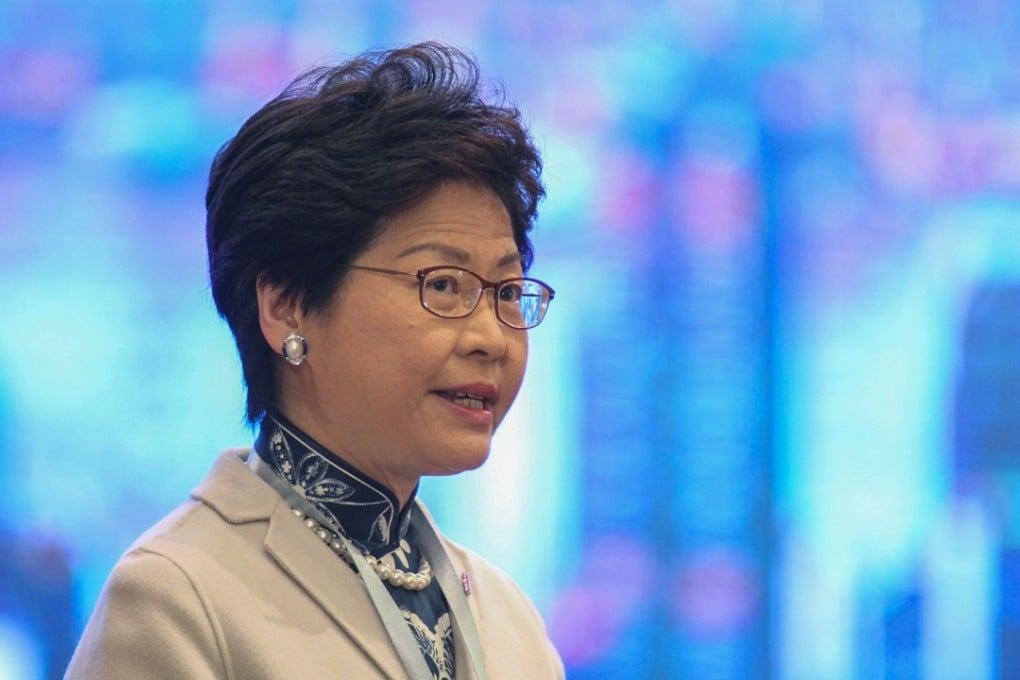 Hong Kong Chief Executive Carrie Lam says foreign politicians have apparently used the Nobel Prize as a tool for political intervention. Photo: Simon Song