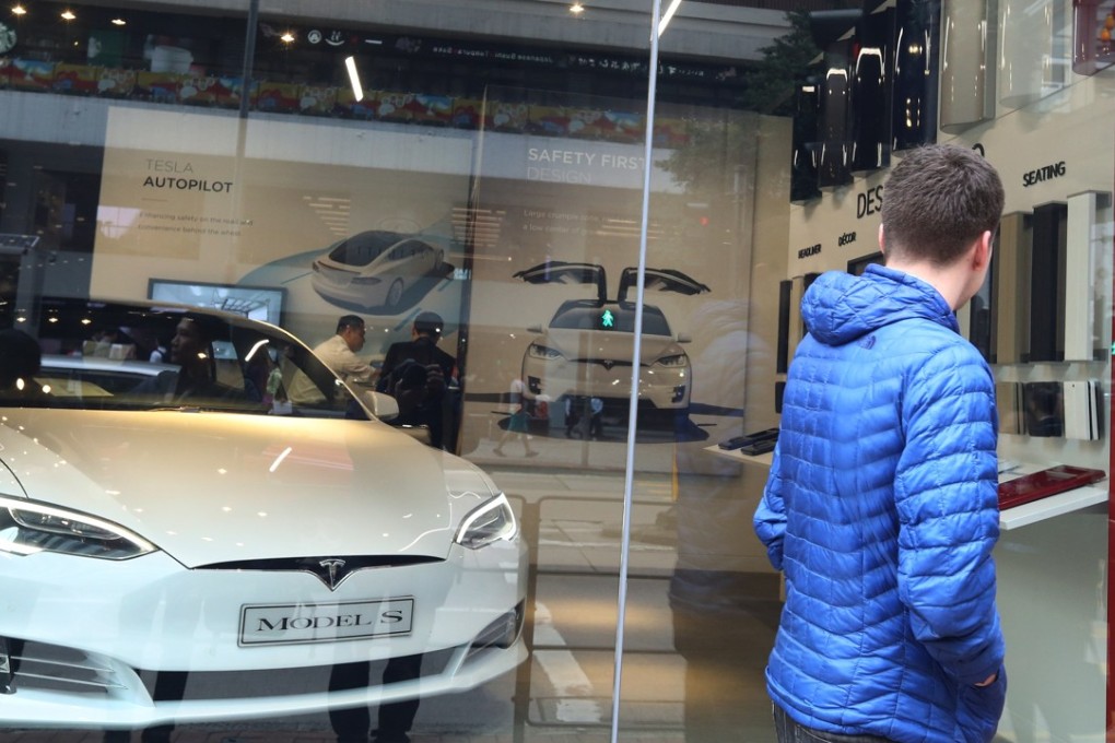 Tesla’s coveted Model S was the bestselling sedan in Hong Kong in 2015. Photo: Dickson Lee