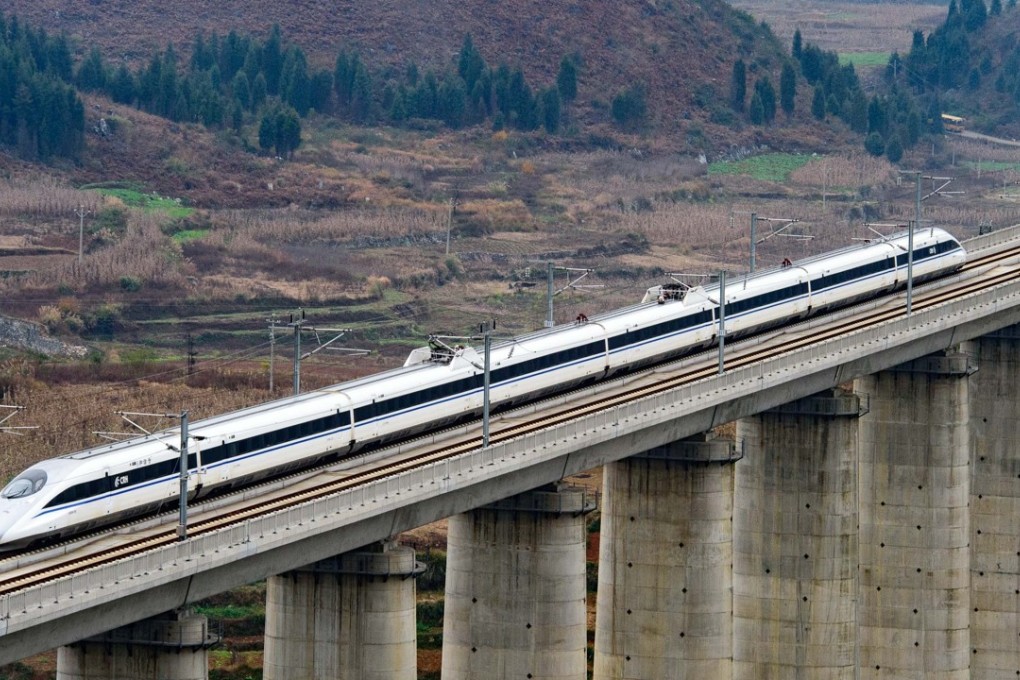 Yang Jian said that ‘by 2025, the total length of high-speed rail track will be 38,000km’. Photo: Xinhua
