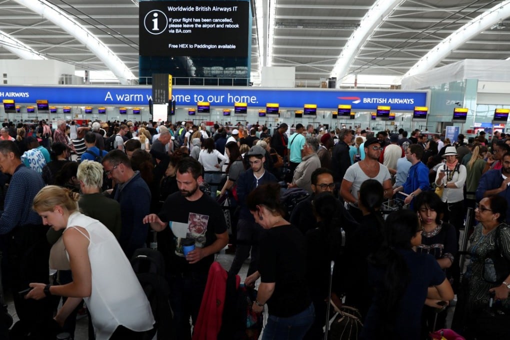 A crowded scene at Heathrow Terminal 5 in London. Photo: Reuters