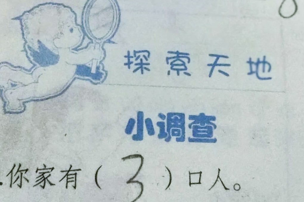 The boy said there were only three people in his family. Photo: News.qq.com