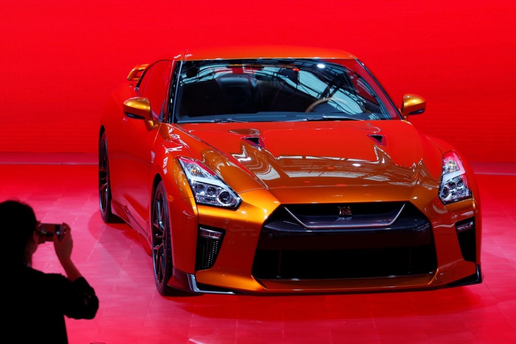 A Nissan GT-R is shown at the China International Automobile Exhibition in Guangzhou, November 2016. Photo: Reuters