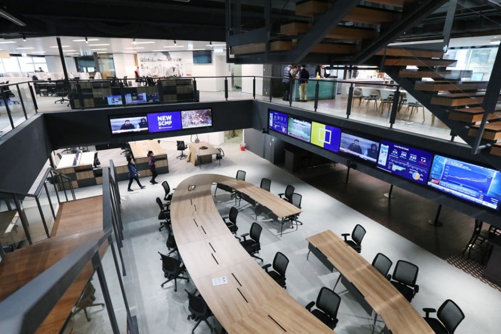 The new South China Morning Post office in Times Square. Photo: Felix Wong