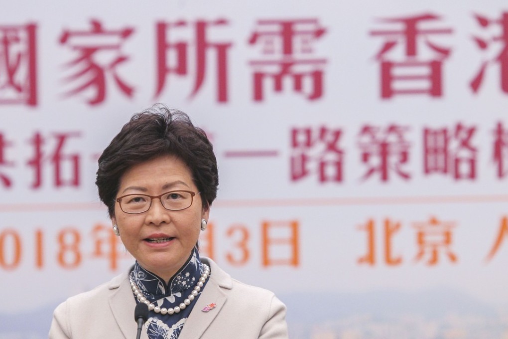 Hong Kong Chief Executive Carrie Lam Cheng Yuet-ngor has denied coming under any pressure from Beijing to forbid candidates from running. Photo: Simon Song