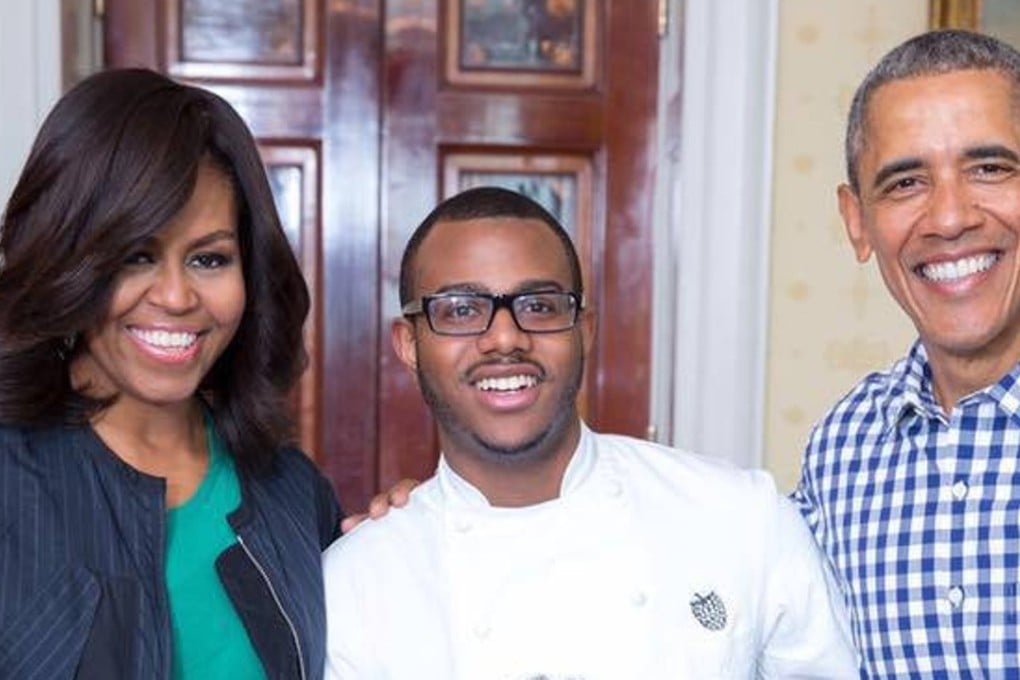 Chef Kwame Onwuachi held a cooking demo at the White House for then US President Barack Obama and his wife Michelle.