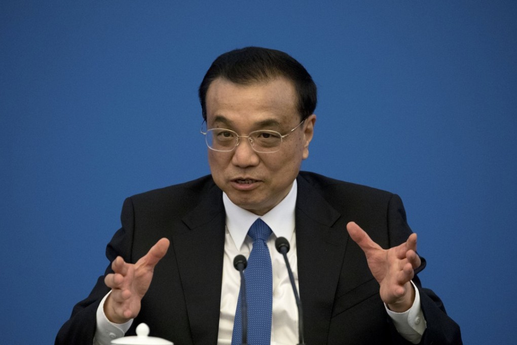 A file picture of Premier Li Keqiang taken at the Great Hall of the People in Beijing last month. Photo: Reuters