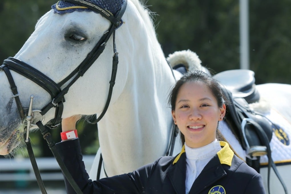 Jaqueline Lai poses with her horse Basta at Sheung Shui. Photo: Xiaomei Chen