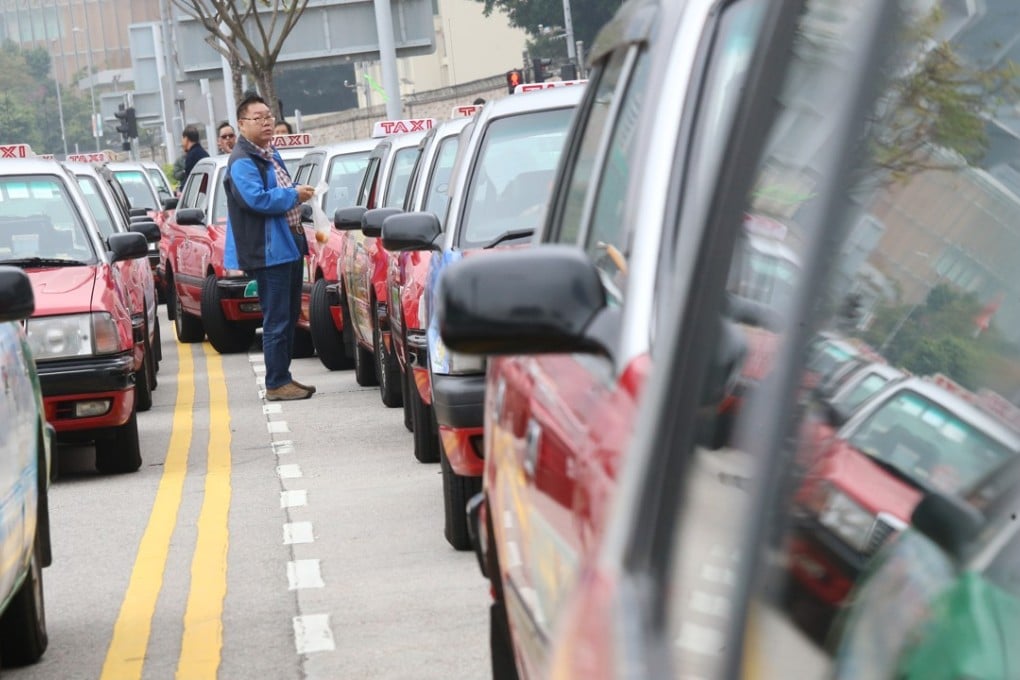 More than half of Hong Kong’s 18,000 taxis are more than seven years old, according to the Transport Department.  Photo: Dickson Lee