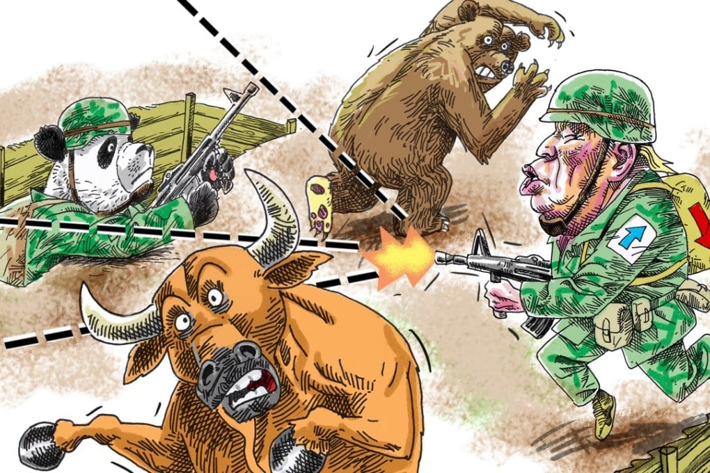 A trade war between China and the US would set Asia up for a dangerous tit-for-tat cycle that’s unprecedented in the globalisation age. Illustration: Craig Stephens