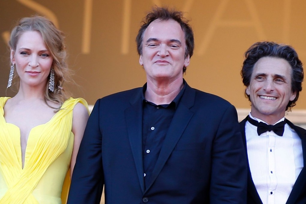 Producer Lawrence Bender (far right) has denied covering up the car crash that took place when Uma Thurman (left) was filming ‘Kill Bill’ with Quentin Tarantino (centre) in the early 2000s. This photo was taken at the 2014 Cannes Film Festival. File photo: AFP