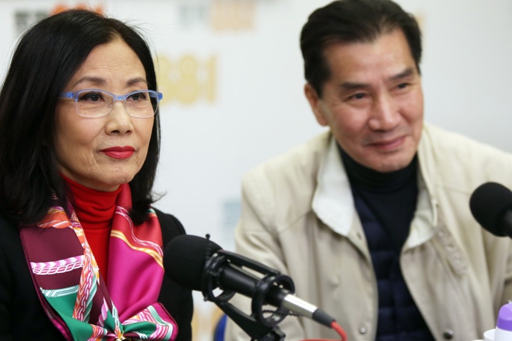 Liza Wang Ming-chun and Chinese Artists Association of Hong Kong vice-chairman Mo Yu-tin. Photo: Xiaomei Chen