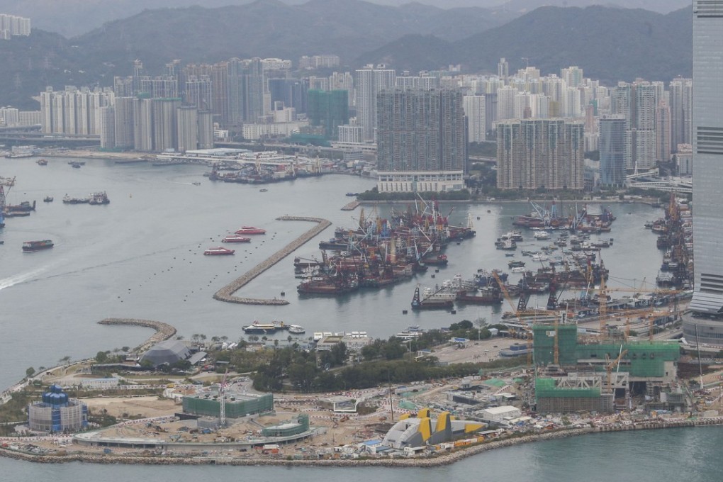 Construction of the M+ museum in West Kowloon Cultural District is under way. Photo: David Wong